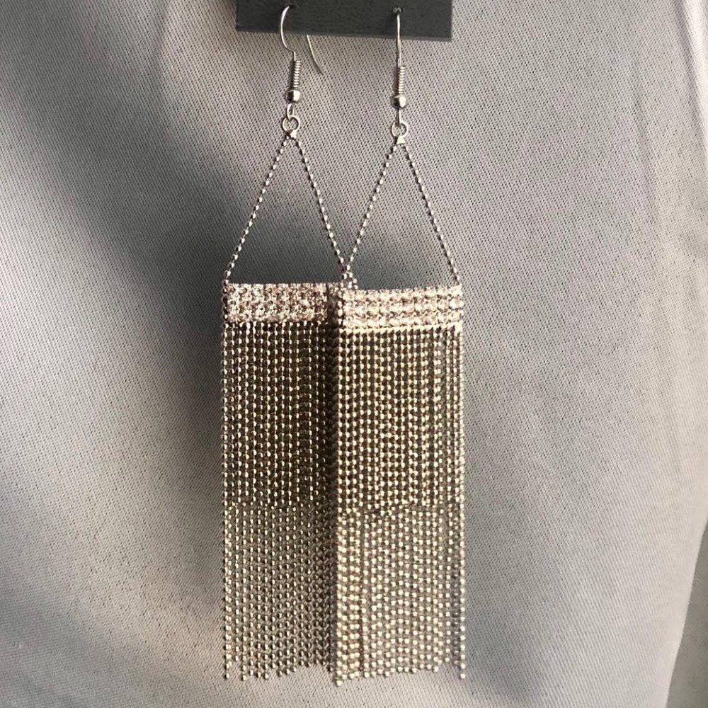 Express Silver Chandelier Earrings